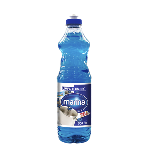LIMPA ALUMINIO MARINA  AZUL 500ML - R$1.96 - CX/12 - 7896569754330