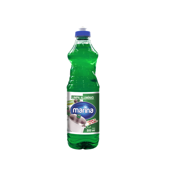 LIMPA ALUMINIO MARINA VERDE 500ML - R$1.96 - CX/12 - 7896569754651