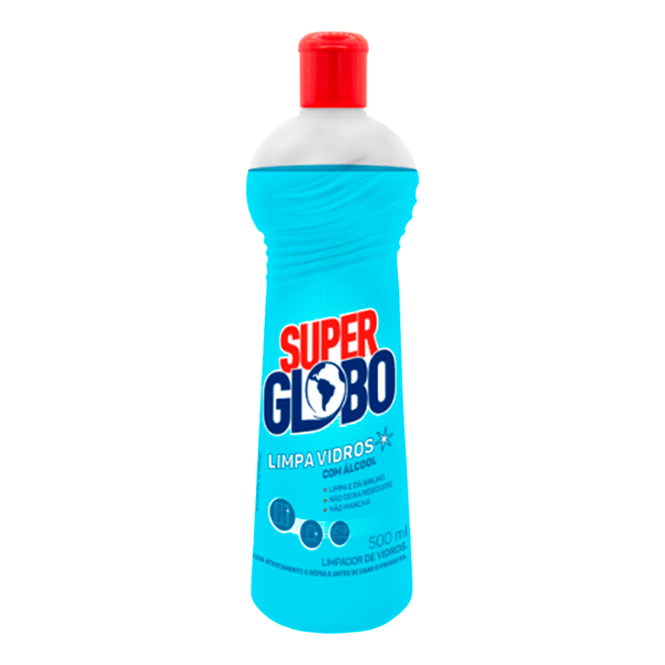 LIMPA VIDROS SUPER GLOBO 500ML - R$3.29 - CX/24 - 7898083661927