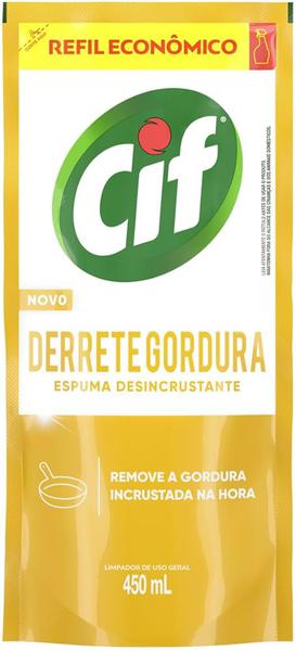 LIMPADOR CIF DESENG DERRETE GORDURA DP 450ML - R$7.97 - CX/15 - 7891150090750