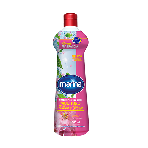 LIMPADOR MARINA MULTIUSO FOLHAS E FLORES 500ML - R$2.28 - CX/12 - 7896569700009