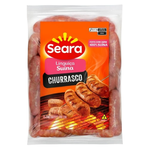 LINGUICA SUINA SEARA KG - R$12.98 - KG/20 - 7894904084227