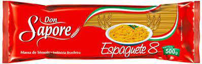 MACARRAO DON SAPORE SEMOLA ESPAGUETE 8 500G - R$2.35 - FD/30 - 7896021314256