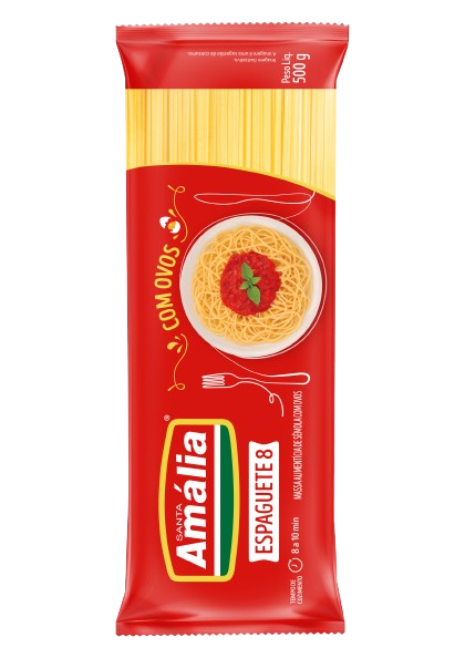 MACARRAO STA AMALIA OVOS ESPAG 8 500G - R$3.87 - FD/30 - 7896021300044