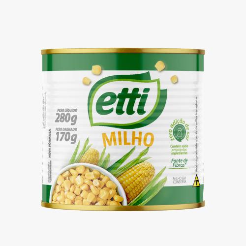 MILHO VERDE CONSERVA ETTI LT 170G - R$2.35 - CX/24 - 7898930142111