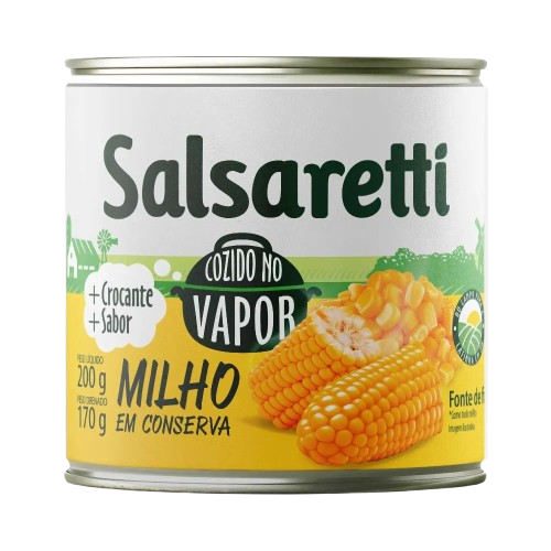 MILHO VERDE VAPOR SALSARETTI LT 170G - R$3.58 - CX/24 - 7891300910860