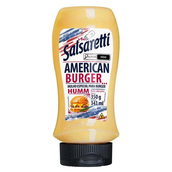 MOLHO SALSARETTI AMERICAN BURGUER SQUEEZE 350G - R$9.21 - CX/15 - 7891300910709