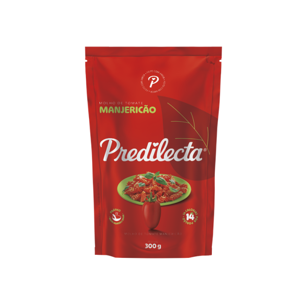 MOLHO TOMATE PREDILECTA MANJERICAO 300G - R$2.18 - CX/32 - 7896292334076