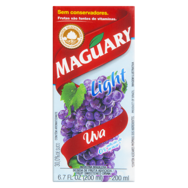 NECTAR MAGUARY UVA LIGHT TP 200ML - R$1.34 - CX/27 - 7896000594129