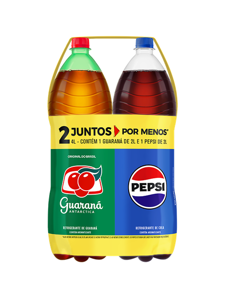 PACK REFRIG GUARANA ANTARCTICA 2L+REFRIG PEPSI 2L  - R$13.37 - FD/03 - 7891991305884