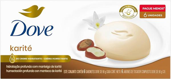 PACK SAB DOVE KARITE E BAUNILHA 6X90G - R$20.09 - CX/08 - 7891150044654