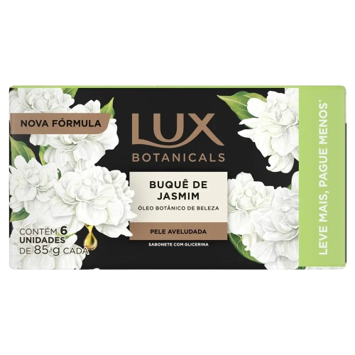 PACK SAB LUX BOTANICALS BUQUE DE JASMIM C/6 85G - R$11.34 - CX/18 - 7891150097681