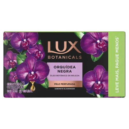 PACK SAB LUX BOTANICALS ORQUIDEA NEGRA C/6 85G - R$11.34 - CX/18 - 7891150101807
