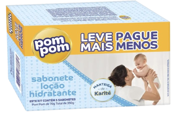 PACK SAB POMPOM HIDRATANTE 70G LV 5 PG 4 - R$11.45 - CX/14 - 0000000005050