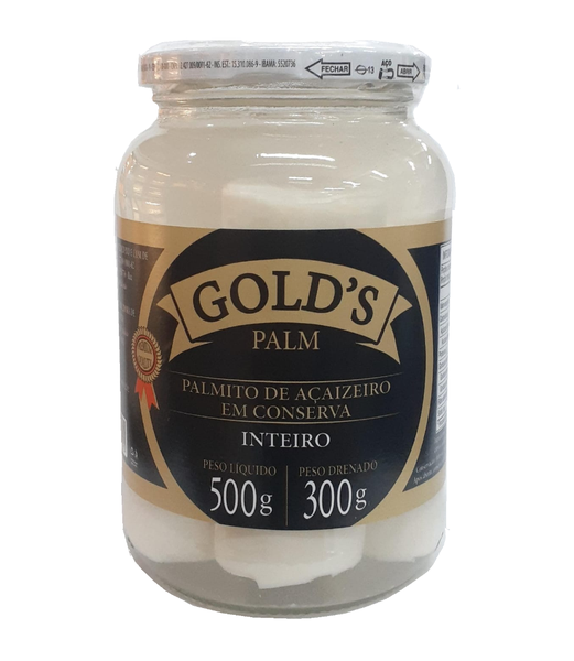 PALMITO GOLD S DE ACAI INTEIRO 300G - R$18.93 - CX/15 - 0751320222725