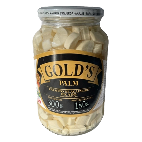 PALMITO GOLD S DE ACAI PICADO 180G - R$7.95 - CX/24 - 7891603103389