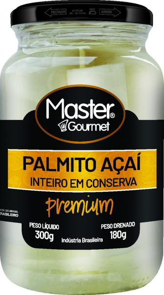 PALMITO DE ACAI MASTER GOURMET INTEIRO VD. 180G. - R$11.00 - CX/12 - 7898958581015