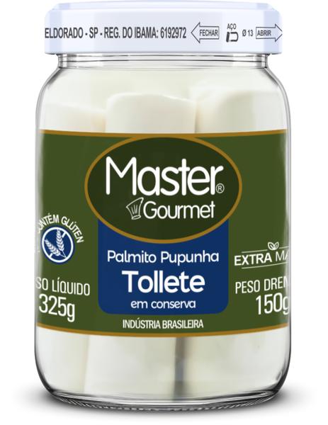 PALMITO MASTER GOURMET DE PUPUNHA TOLLETE VD 150G - R$10.14 - CX/12 - 7898695260389
