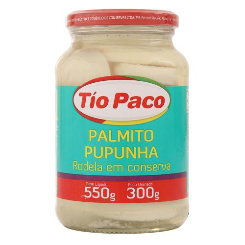 PALMITO TIO PACO DE PUPUNHA EM RODELAS 300G - R$10.52 - CX/15 - 7898174850629