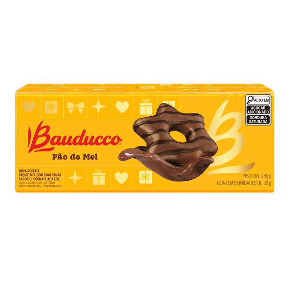 PAO DE MEL ESPECIAL BAUDUCCO 240G - R$8.77 - CX/24 - 7891962047379