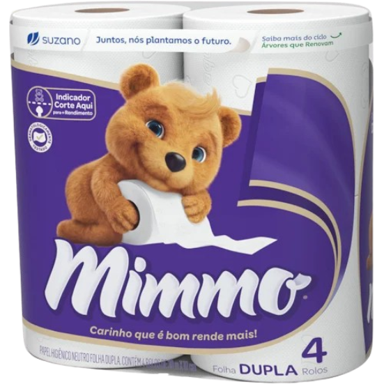 PAPEL HIG MIMMO NEUTRO FD 30M C/4UND - R$6.15 - FD/16 - 7898962794142