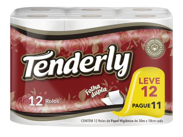 PAPEL HIG TENDERLY NEUTRO FD 30M LEVE 12 PAGUE 11 - R$13.17 - FD/6 - 7896089406801