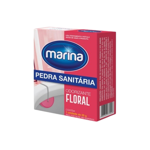 PEDRA SANITARIA MARINA FLORAL 25G - R$1.65 - CX/12 - 7896569770026