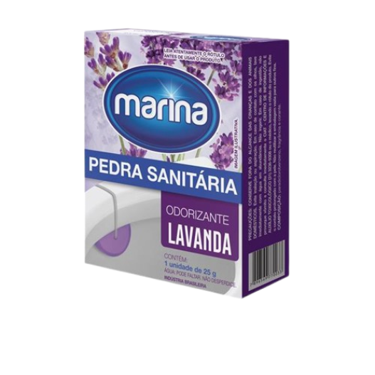 PEDRA SANITARIA MARINA LAVANDA 25G - R$1.65 - CX/12 - 7896569770033