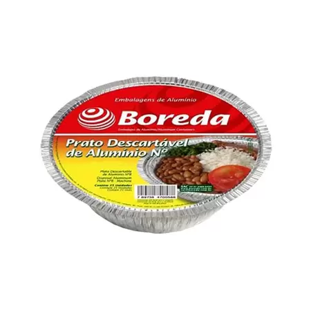 PRATO REDONDO C/TAMPA BOREDA N7 500ML - R$0.25 - CX/100 - 7897384700267