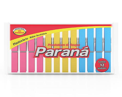 PRENDEDOR DE ROUPAS PARANA PLASTICO C/12UND - R$2.79 - CX/12 - 7896080901497