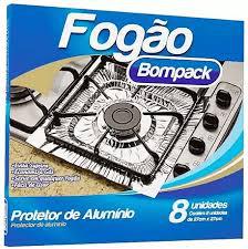 PROTETOR DE FOGAO BOMPACK 27X27CM 8UN  - R$5.90 - CX/25 - 7898921466387