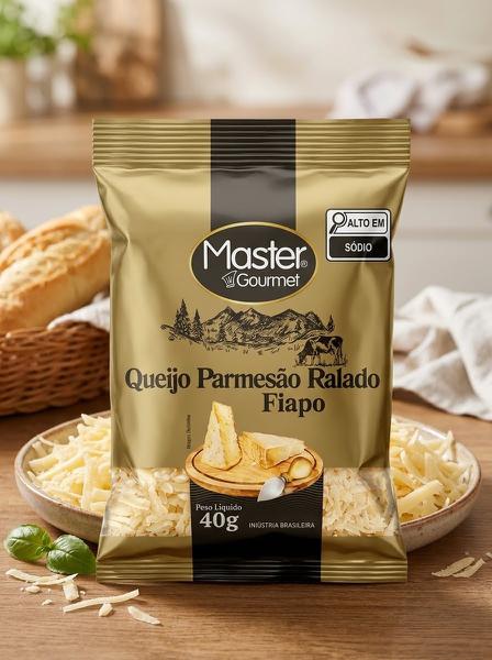 QUEIJO FIAPO PARMESAO MASTER GOURMET 40G - R$3.58 - CX/25 - 7898958581473
