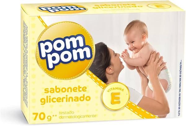 SAB INF POMPOM GLICERINADO 70G - R$2.19 - CX/72 - 7896094905627