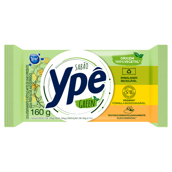 SABAO BARRA YPE GREEN 160G  - R$3.55 - CX/60 - 7896098905920
