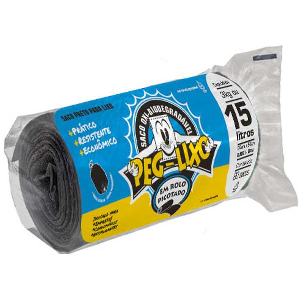 SACO P/ LIXO PEG LIXO ROLO 15L C/80UN - R$8.56 - FD/20 - 7898561010766