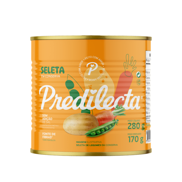 SELETA LEGUMES PREDILECTA  LATA 170G - R$2.96 - CX/24 - 7896292347786