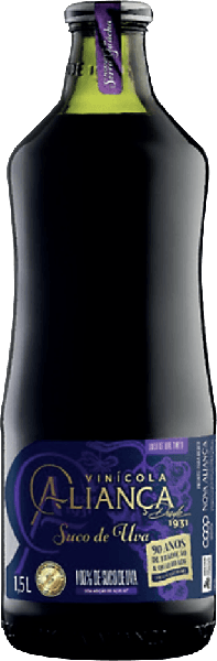 SUCO INTEGRAL ALIANCA UVA 1,5L - R$17.70 - CX/06 - 7896100501829