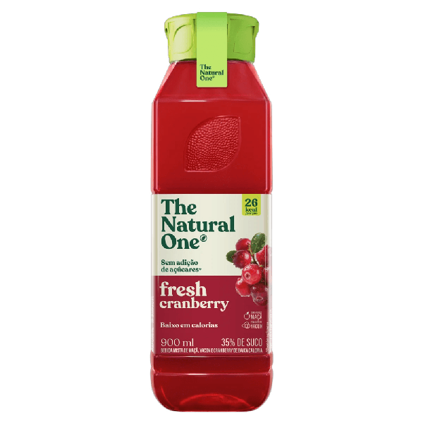 SUCO PRONTO NATURAL ONE FRESH CRANBERRY 900ML - R$8.99 - CX/06 - 7899916919918