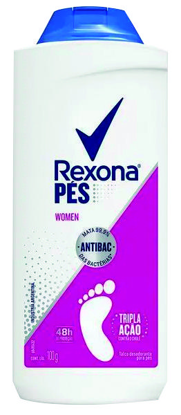 TALCO PARA PES REXONA FLORAL 100G - R$6.91 - CX/12 - 7791293040400