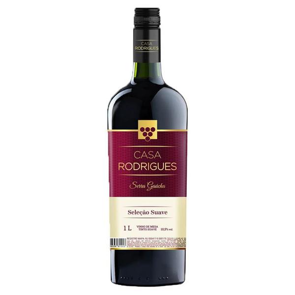 VINHO CASA RODRIGUES TT SUAVE 1L - R$15.05 - CX/12 - 7896336811013