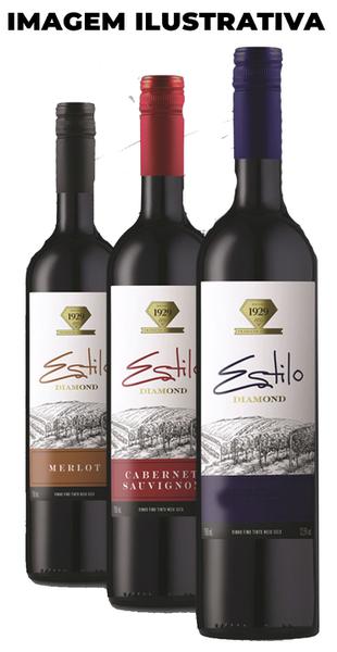 VINHO ESTILO DIAMOND CAB SAUVINGON MEIO SECO 750ML - R$19.03 - CX/06 - 7896100507944