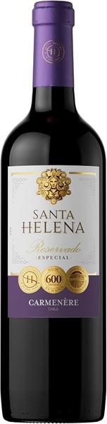 VINHO SANTA HELENA RESERVADO CARMENERE 750ML - R$23.90 - CX/12 - 7804300123512