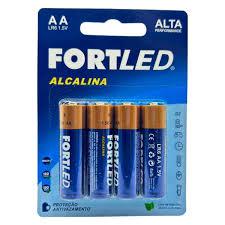 PILHA  FORTLED AA ZINCO 4UN
