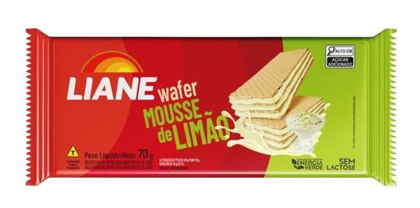 Biscoito Waffer Liane Mousse de Limão 70g