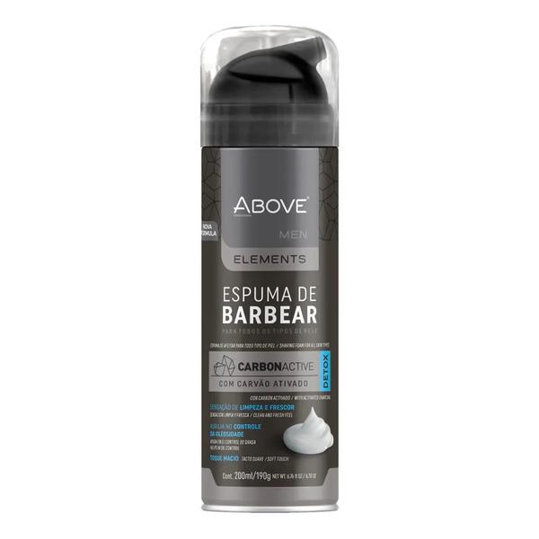 Espuma Barbear Above Men Carvão Ativado 200ml