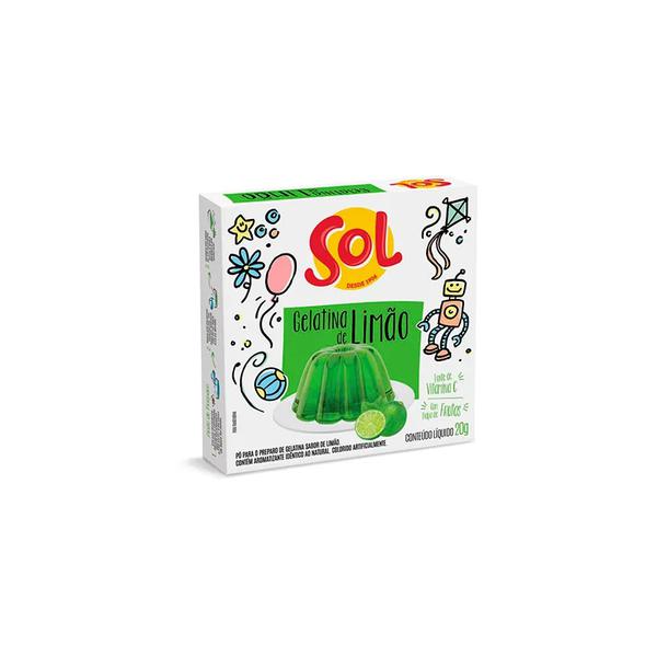 Gelatina Limão Sol 20g