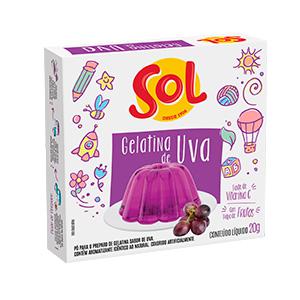 Gelatina Sol Uva 20g