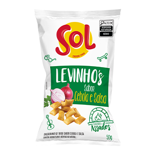 Salgadinho De Trigo Cebola Salsa Levinhos 50g