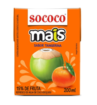 AGUA DE COCO MAIS TANGERINA 200ML
