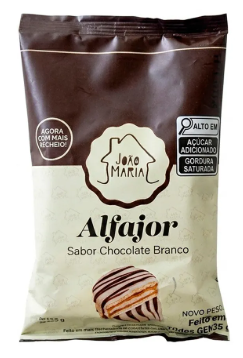 ALFAJOR JOAO E MARIA CHOC.BRANCO 65G